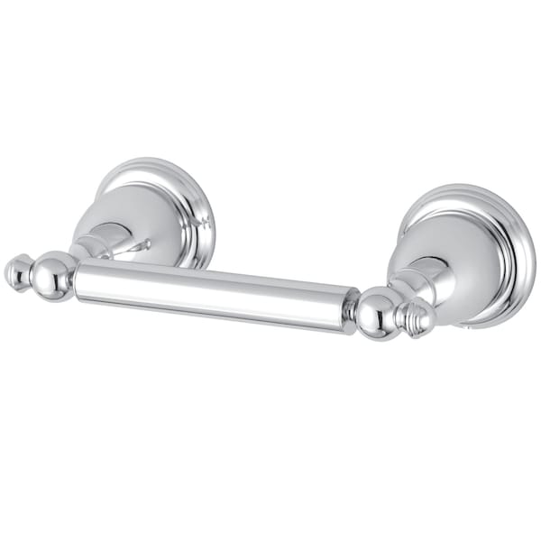 English Vintage Toilet Paper Holder, Chrome
